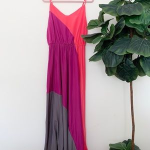 Colorblock Maxi Dress